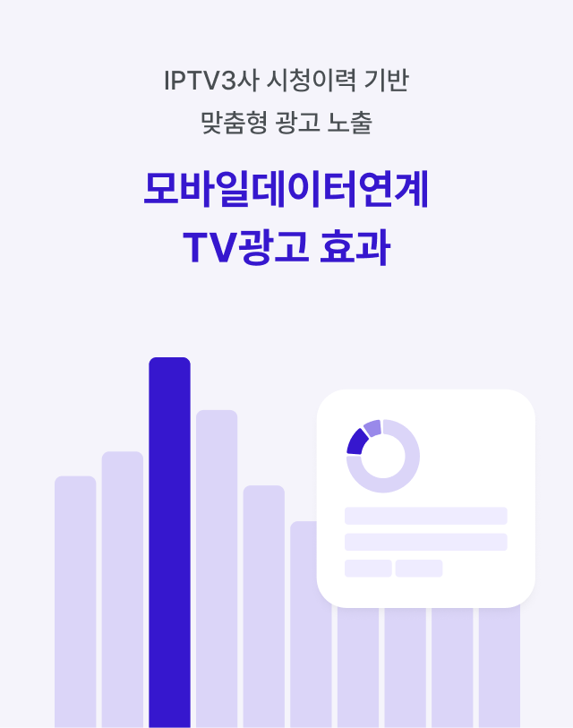 IPTV3사 시청이력 기반 맞춤형 광고 노출 — 모바일데이터연계 TV광고 효과